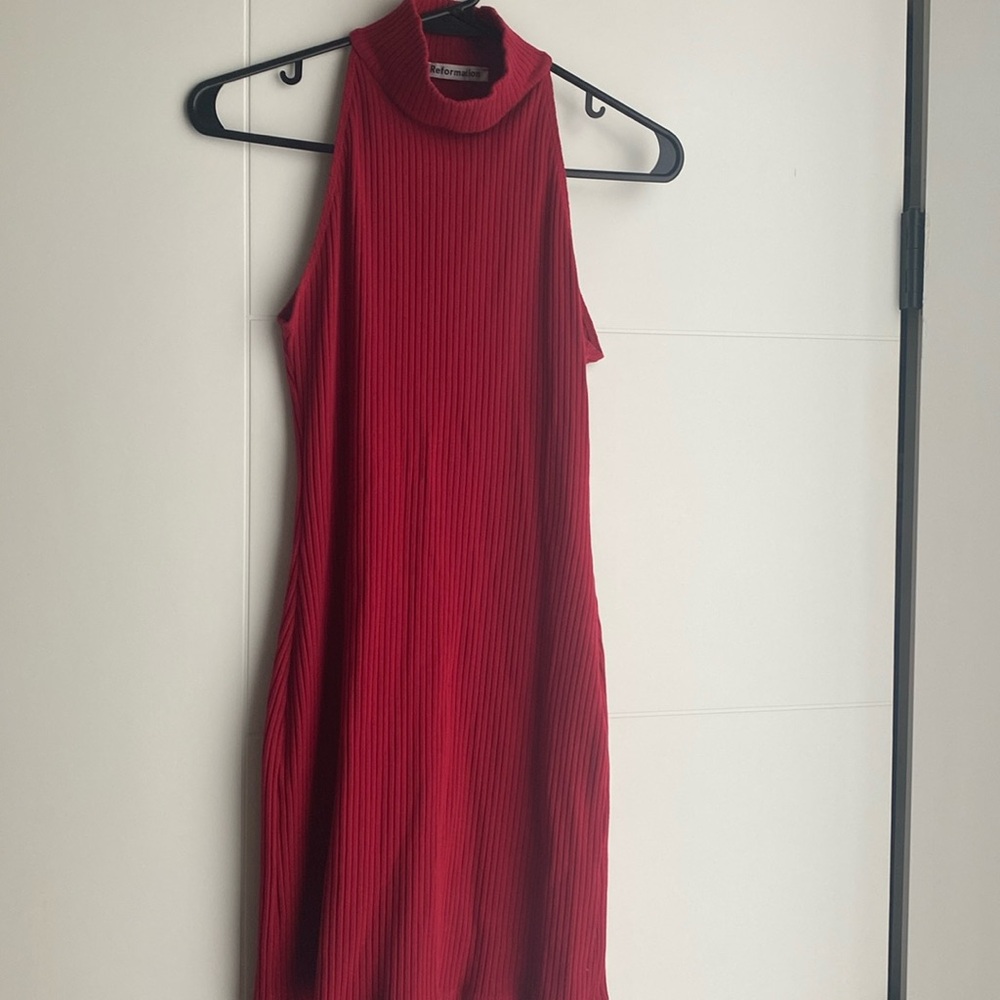 Red Reformation Mini Dress